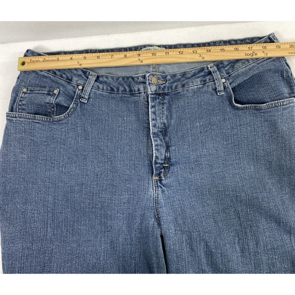 Lee Riders Jeans Womens Size 22W Bootcut Medium Wash Denim Pockets Hi Rise Mom‎ - Picture 6 of 11